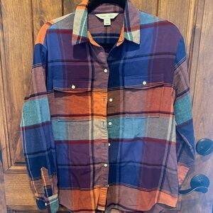 Old Navy Men's Multicolor Plaid Button Down Shirt